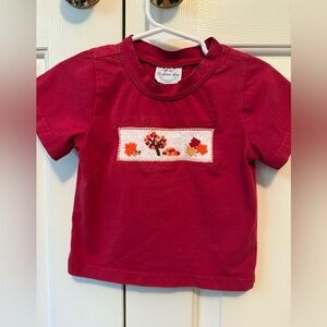 Southern Bay Fall Leaves Smocked Shirt